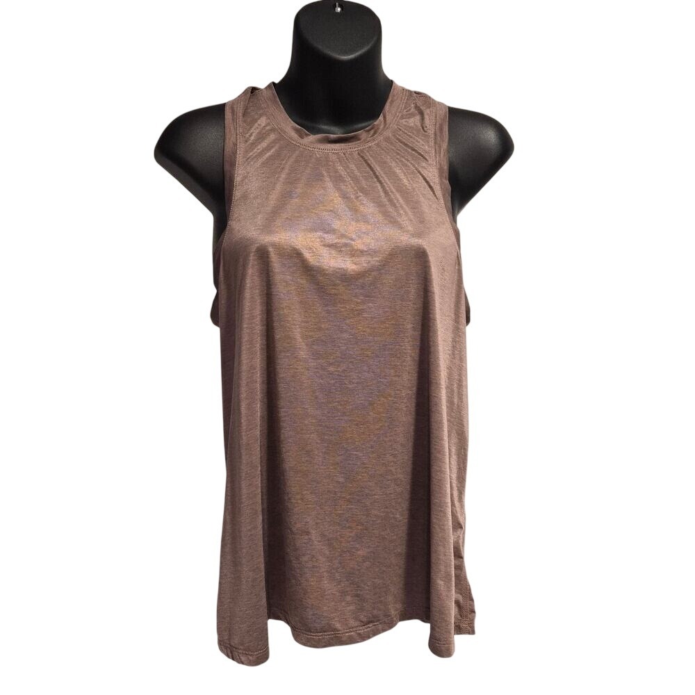 Vuori Lux Performance Tank Mauve Heather Racerback Yoga Top VW174 Mens M